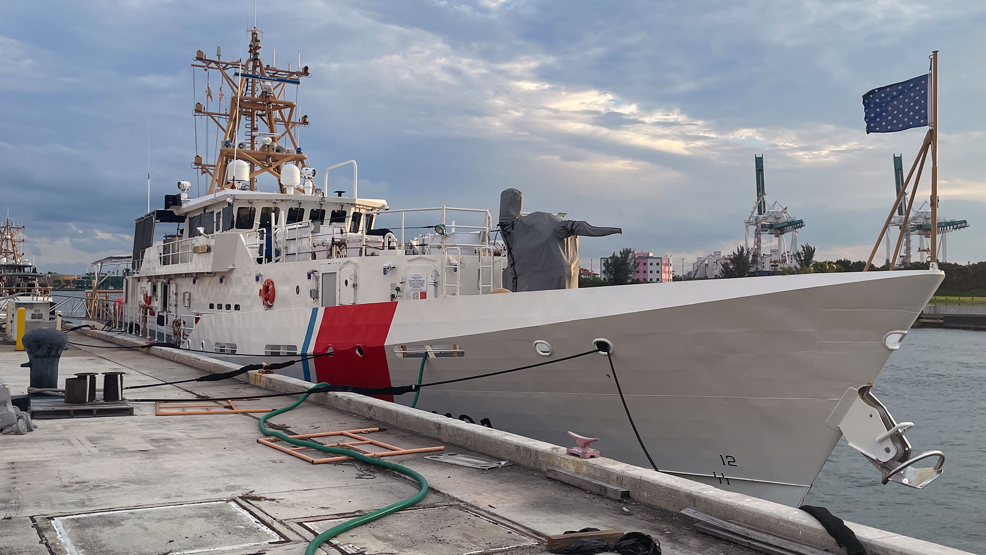 Coast Guard boat - front side